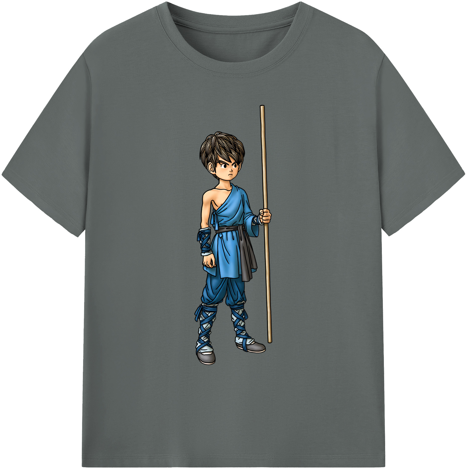 （画像用） ドラゴンクエスト Doragon Kuesuto Dragon Quest 綿100％ メンズ半袖Tシャツ｜肌触りやわらか＆通気性